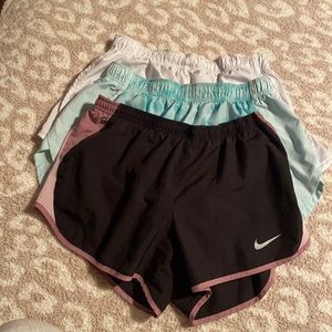 3 pairs of nike running shorts!